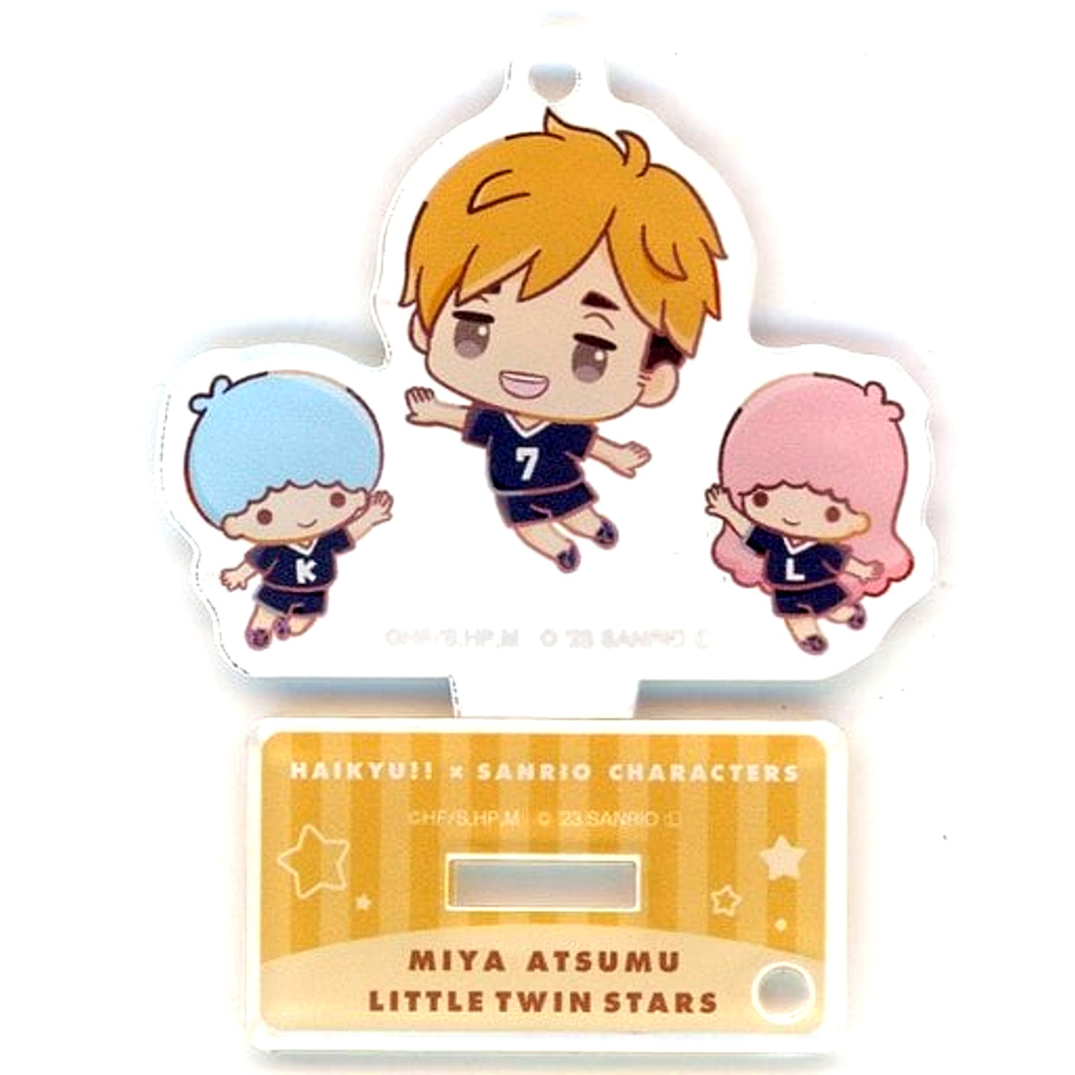 Atsumu Miya Little Twin Stars Haikyu!! Sanrio Characters Acrylic Stand Keychain Collection [USED]