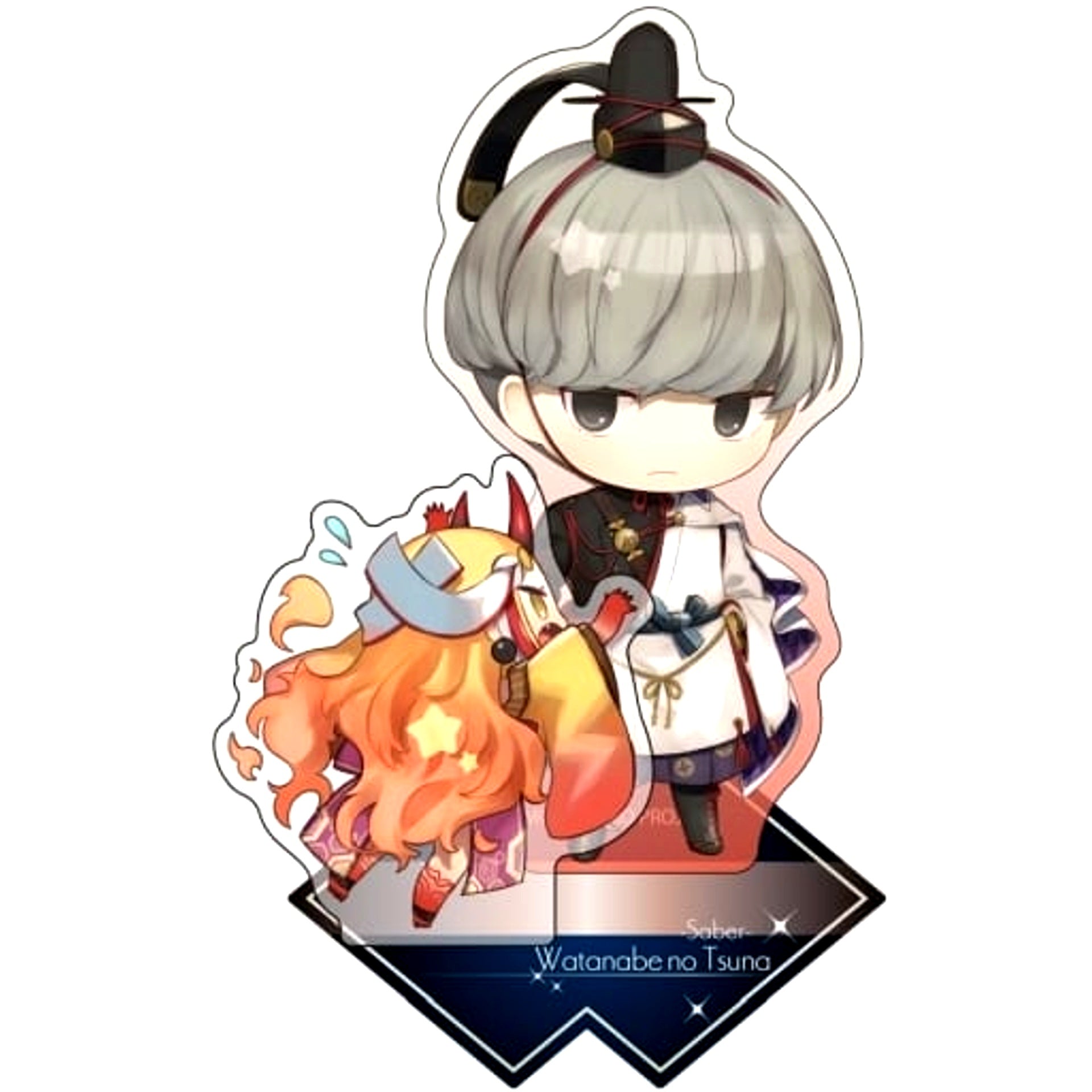 Fate/Grand Order Saber Watanabe no Tsuna CharaToria Acrylic Stand [USED]