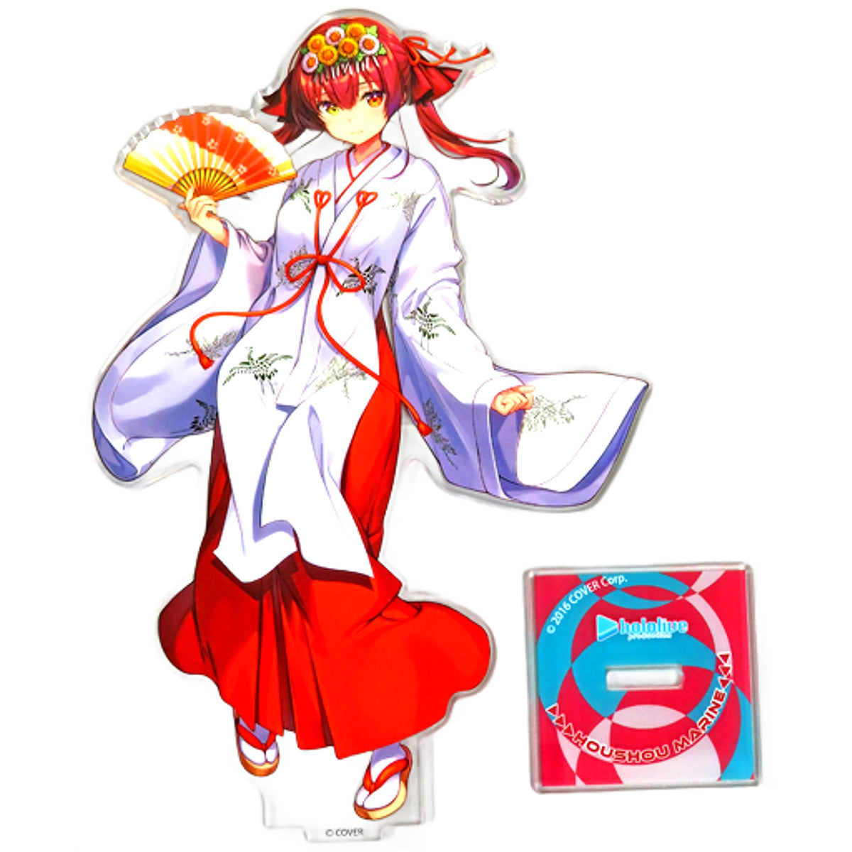 VTuber Hololive Houshou Marine Shrine Maiden Costume Acrylic Figure Kanda Festival & Atre Akihabara Hololive Kanda Festival 2023 Exclusive Acrylic Stands [USED]