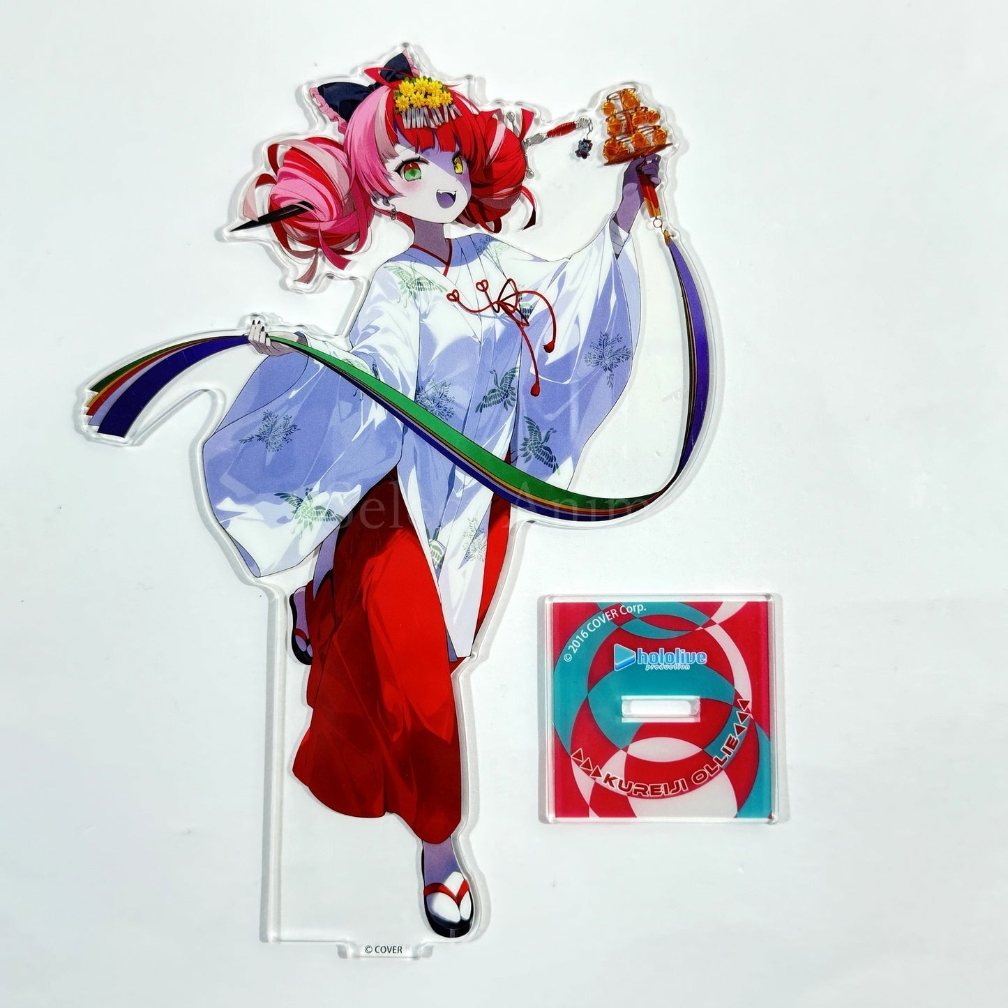 VTuber Hololive Kureiji Ollie Shrine Maiden Costume Acrylic Figure Kanda Festival & Atre Akihabara Hololive Kanda Festival 2023 Exclusive Acrylic Stands [USED]