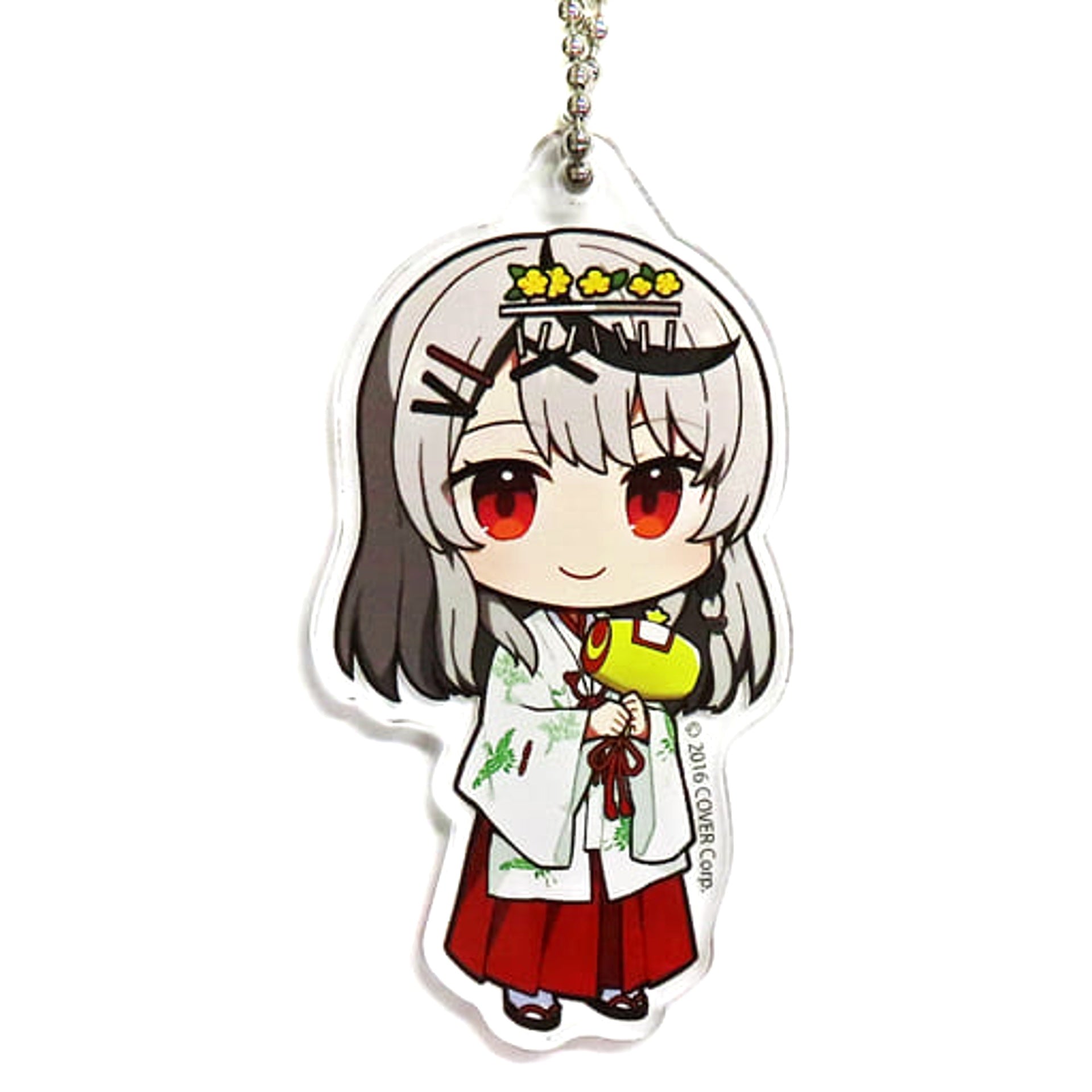 VTuber Hololive Sakamata Chloe Chibi Chara Trading Acrylic Keychain Priestess Outfit Ver. Kanda Festival & Atre Akihabara Hololive Kanda Festival 2023 Exclusive Keychains [USED]