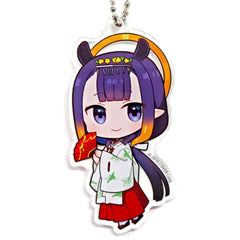 VTuber Hololive Ina'nis Ninomae Chibi Chara Trading Acrylic Keychain Priestess Outfit Ver. Kanda Festival & Atre Akihabara Hololive Kanda Festival 2023 Exclusive Keychains [USED]