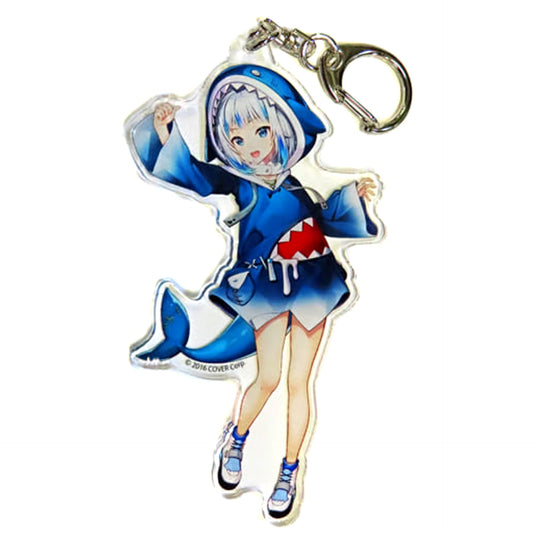 VTuber Hololive Gawr Gura Normal Costume Acrylic Keychain Kanda Festival & Atre Akihabara Hololive Kanda Festival 2023 Exclusive Keychains [USED]