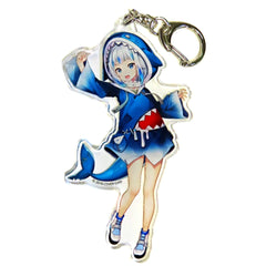 VTuber Hololive Gawr Gura Normal Costume Acrylic Keychain Kanda Festival & Atre Akihabara Hololive Kanda Festival 2023 Exclusive Keychains [USED]