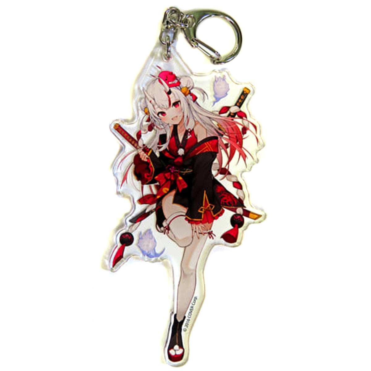 VTuber Hololive Nakiri Ayame Normal Costume Acrylic Keychain Kanda Festival & Atre Akihabara Hololive Kanda Festival 2023 Exclusive Keychains [USED]