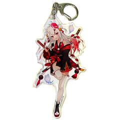 VTuber Hololive Nakiri Ayame Normal Costume Acrylic Keychain Kanda Festival & Atre Akihabara Hololive Kanda Festival 2023 Exclusive Keychains [USED]