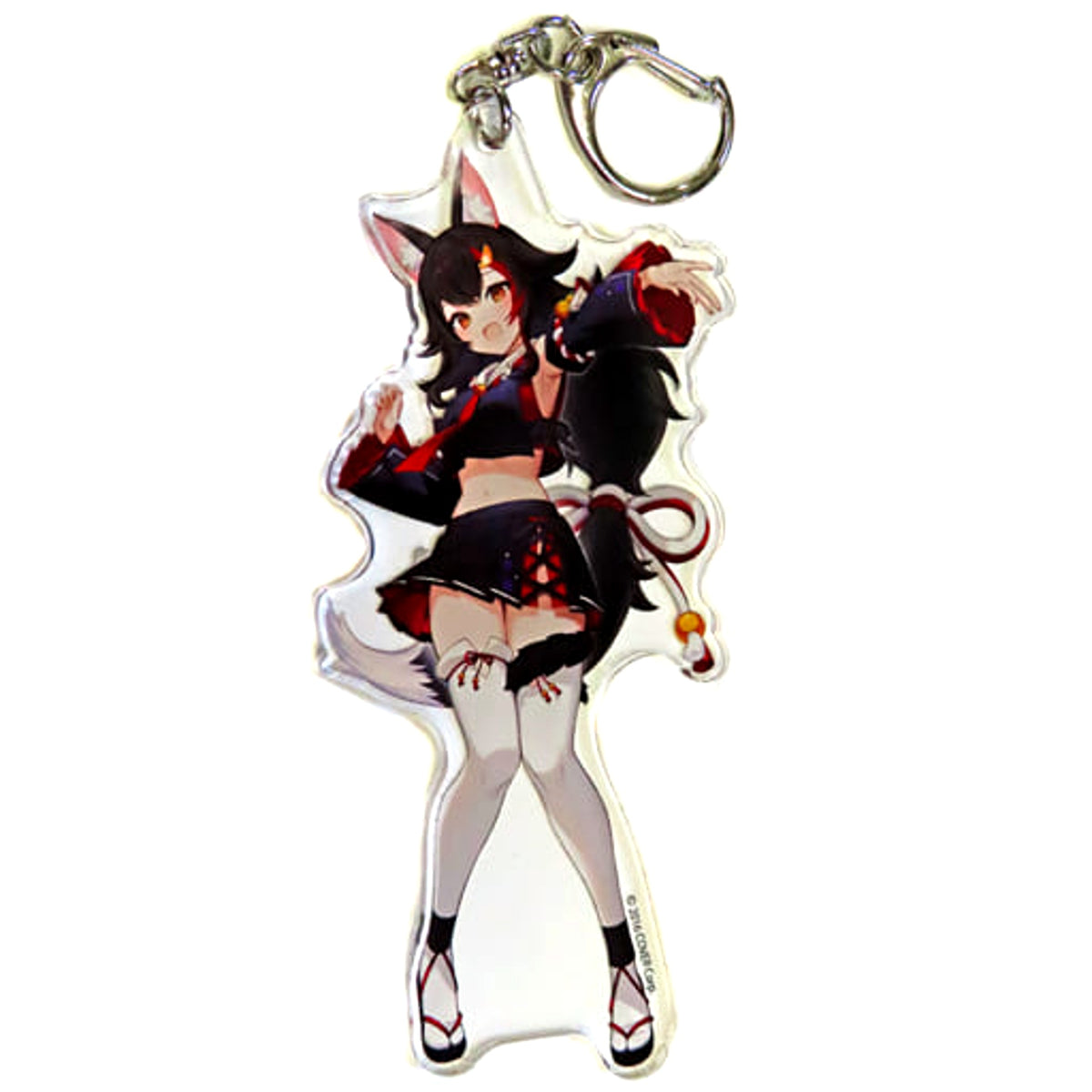 VTuber Hololive Ookami Mio Normal Costume Acrylic Keychain Kanda Festival & Atre Akihabara Hololive Kanda Festival 2023 Exclusive Keychains [USED]