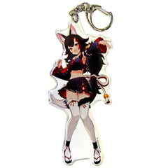 VTuber Hololive Ookami Mio Normal Costume Acrylic Keychain Kanda Festival & Atre Akihabara Hololive Kanda Festival 2023 Exclusive Keychains [USED]