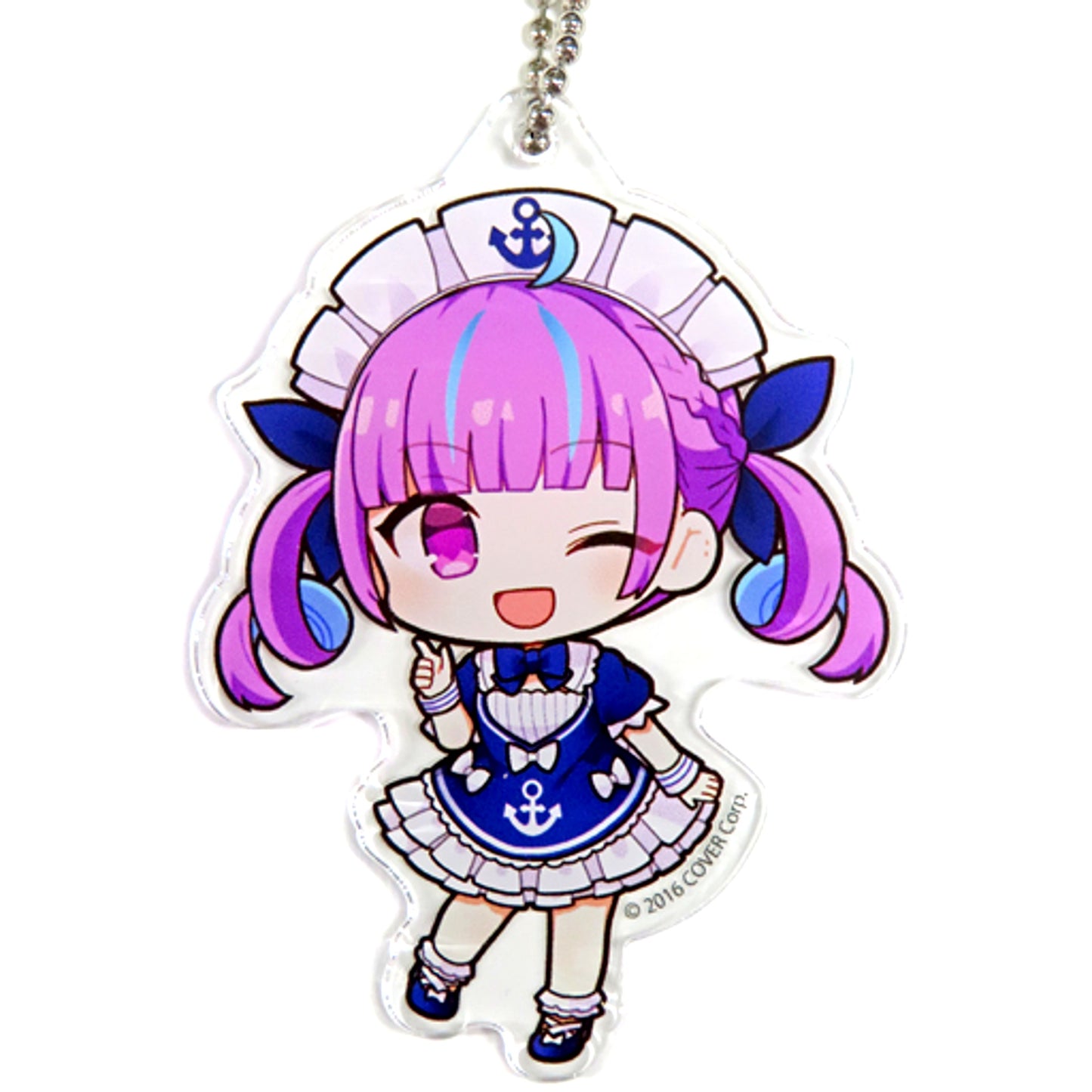 Minato Aqua Virtual YouTuber Hololive Chibi Character Trading Acrylic Keychain Normal Outfit Ver. Kanda Myojin Shrine & Atre Akihabara Hololive Kanda Matsuri 2023 [USED]