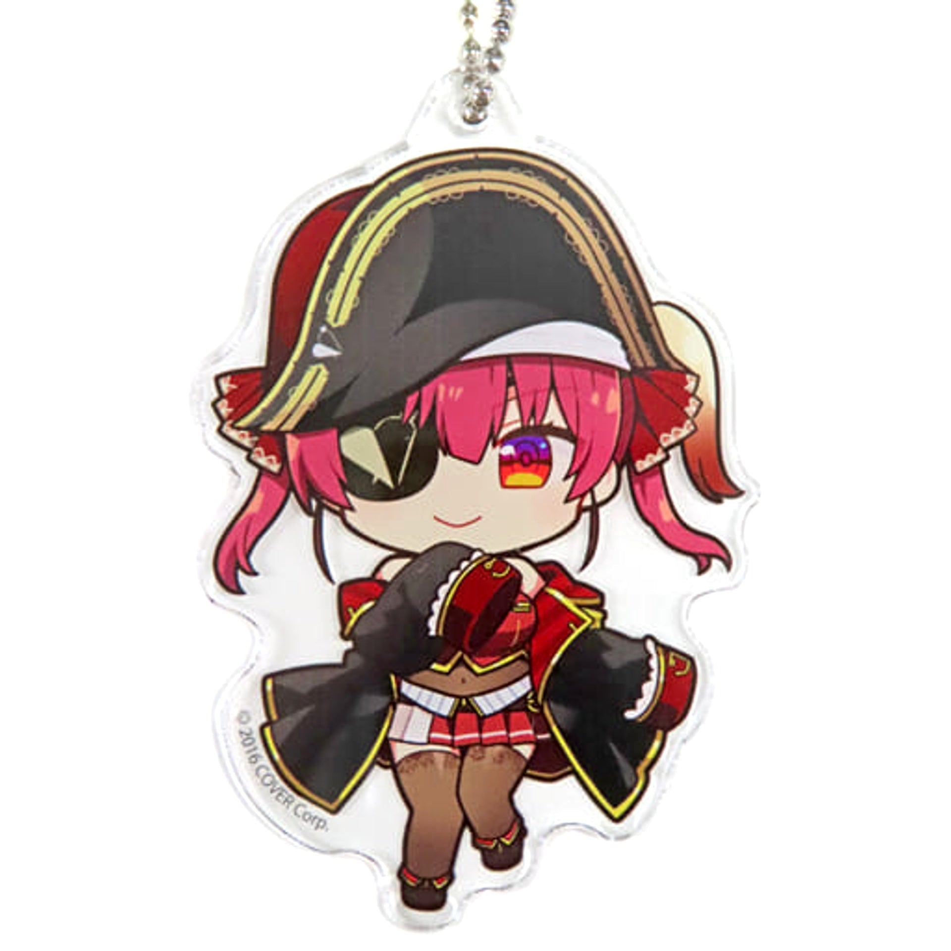 VTuber Hololive Houshou Marine Chibi Chara Trading Acrylic Keychain Normal Costume Ver. Kanda Festival & Atre Akihabara Hololive Kanda Festival 2023 Exclusive Keychains [USED]