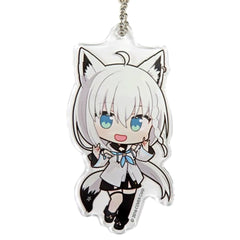 VTuber Hololive Shirakami Fubuki Chibi Chara Trading Acrylic Keychain Normal Costume Ver. Kanda Festival & Atre Akihabara Hololive Kanda Festival 2023 Exclusive Keychains [USED]