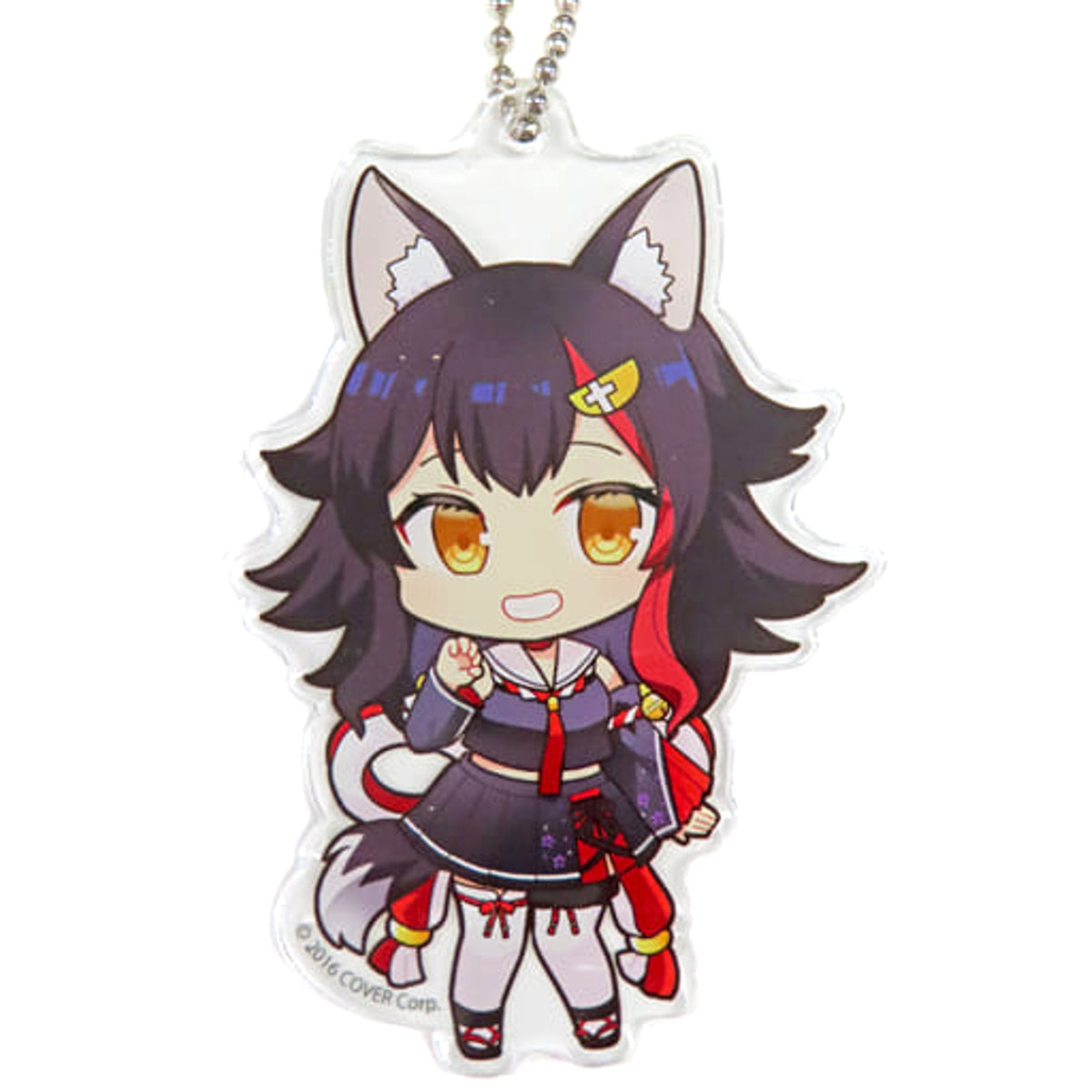 VTuber Hololive Ookami Mio Chibi Chara Trading Acrylic Keychain Normal Costume Ver. Kanda Festival & Atre Akihabara Hololive Kanda Festival 2023 Exclusive Keychains [USED]