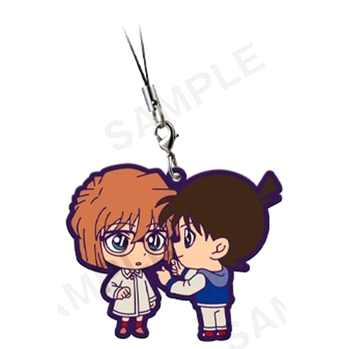 Conan Edogawa & Ai Haibara Detective Conan Lots of Conan & Haibara Capsule Rubber Strap [USED]