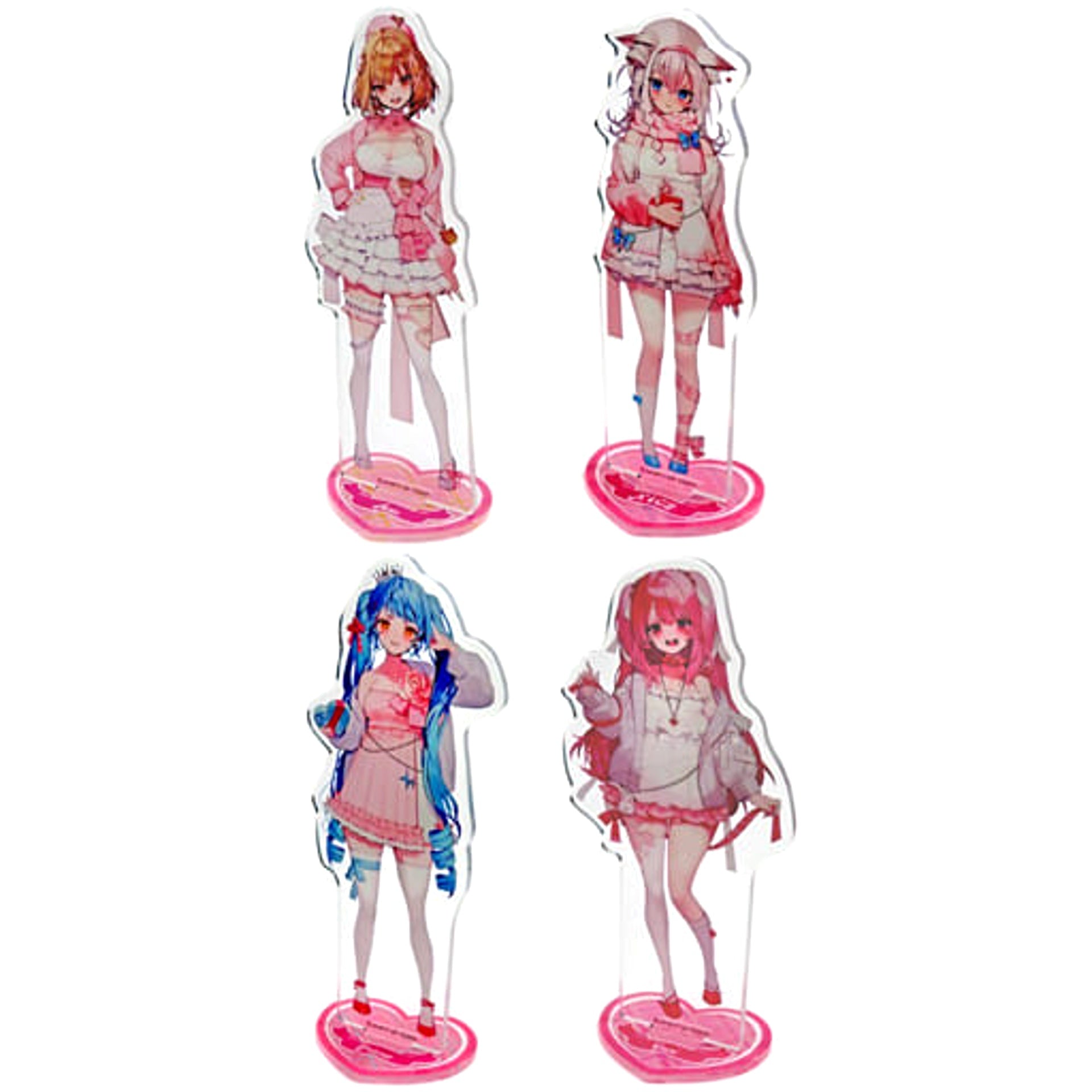 Goddess of Victory: Nikke Anis & Others 4 Types Set Acrylic Stand Valentine Ver. Acrylic Stands [USED]