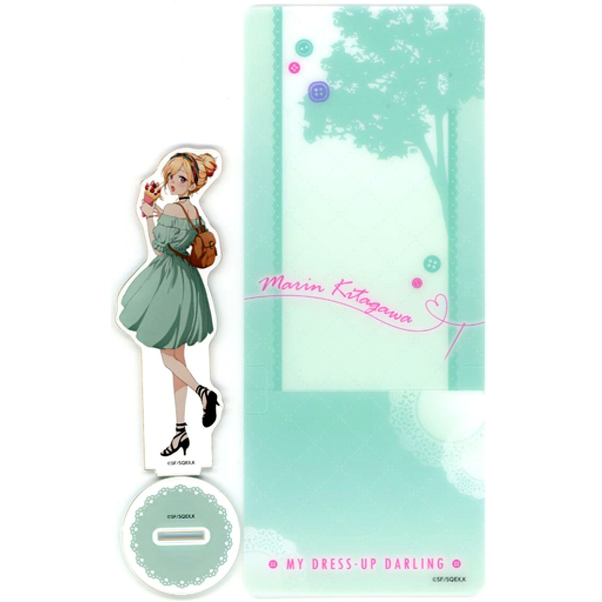 Marin Kitagawa C Green Acrylic Stand with Background FUNTOS with My Dress-Up Darling [USED]