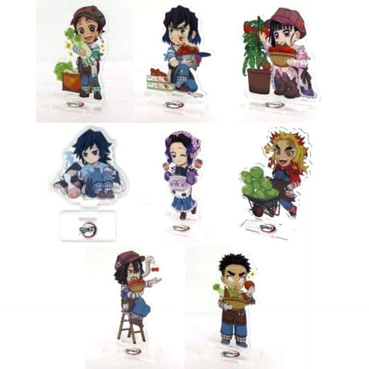 Kanao Tsuyuri & Others Demon Slayer: Kimetsu no Yaiba All 8 Types Set Random Acrylic Stand ufotable Cafe x Machi Asobi Cafe Harvest Festival 2023 Early Season Limited [USED]