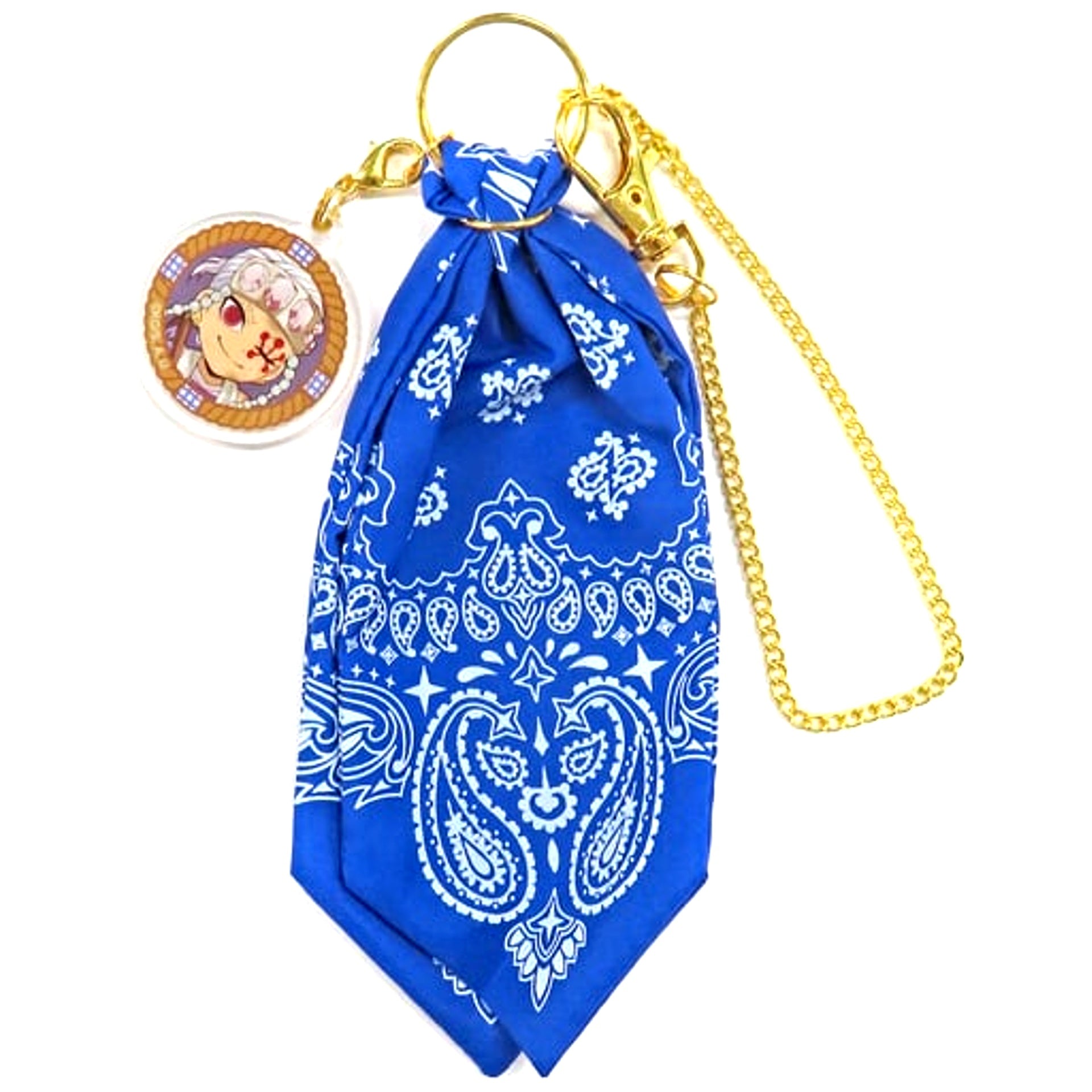 Tengen Uzui Demon Slayer Kimetsu no Yaiba x ufotable Cafe Machi Asobi CAFE Harvest Festival 2023 2nd Half Random Bandana Charm [USED]