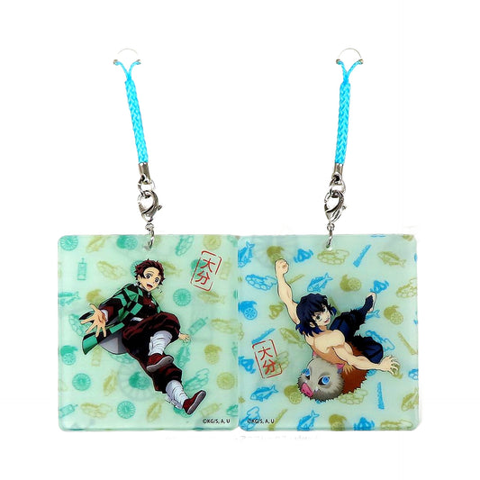 Tanjiro Kamado Inosuke Hashibira Oita Demon Slayer: Kimetsu no Yaiba Mugen Train & Entertainment District Arc Acrylic Netsuke Set Total Concentration Exhibitions Limited [USED]