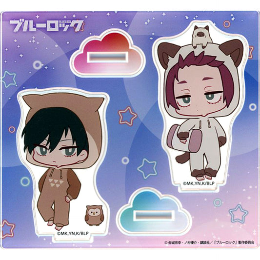 Sae Itoshi & Rin Itoshi Blue Lock Acrylic Stand Vol.1 Night Party [USED]