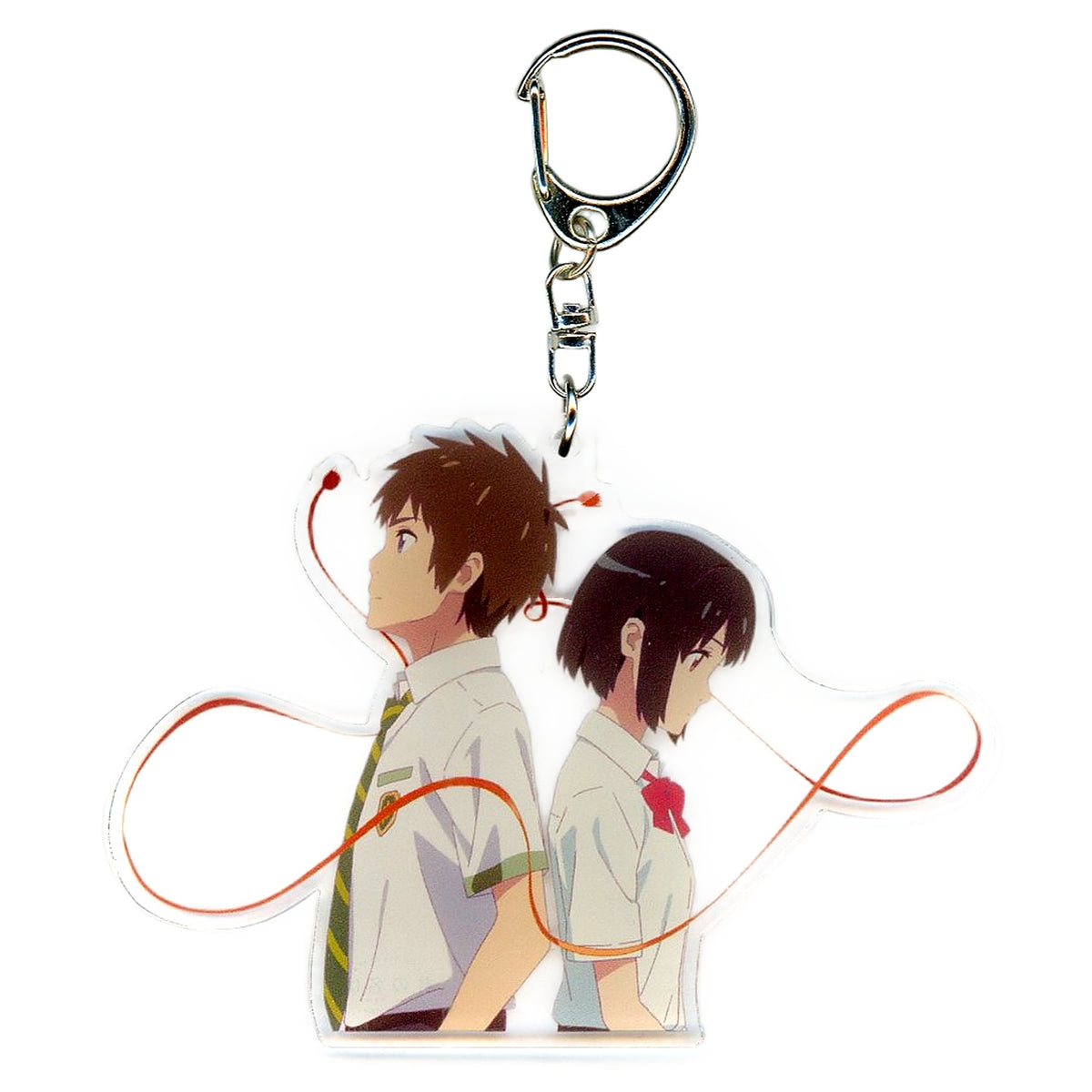 Your Name. Taki Tachibana Mitsuha Miyamizu Braid Keychain Special Shop Limited Keychains [USED]
