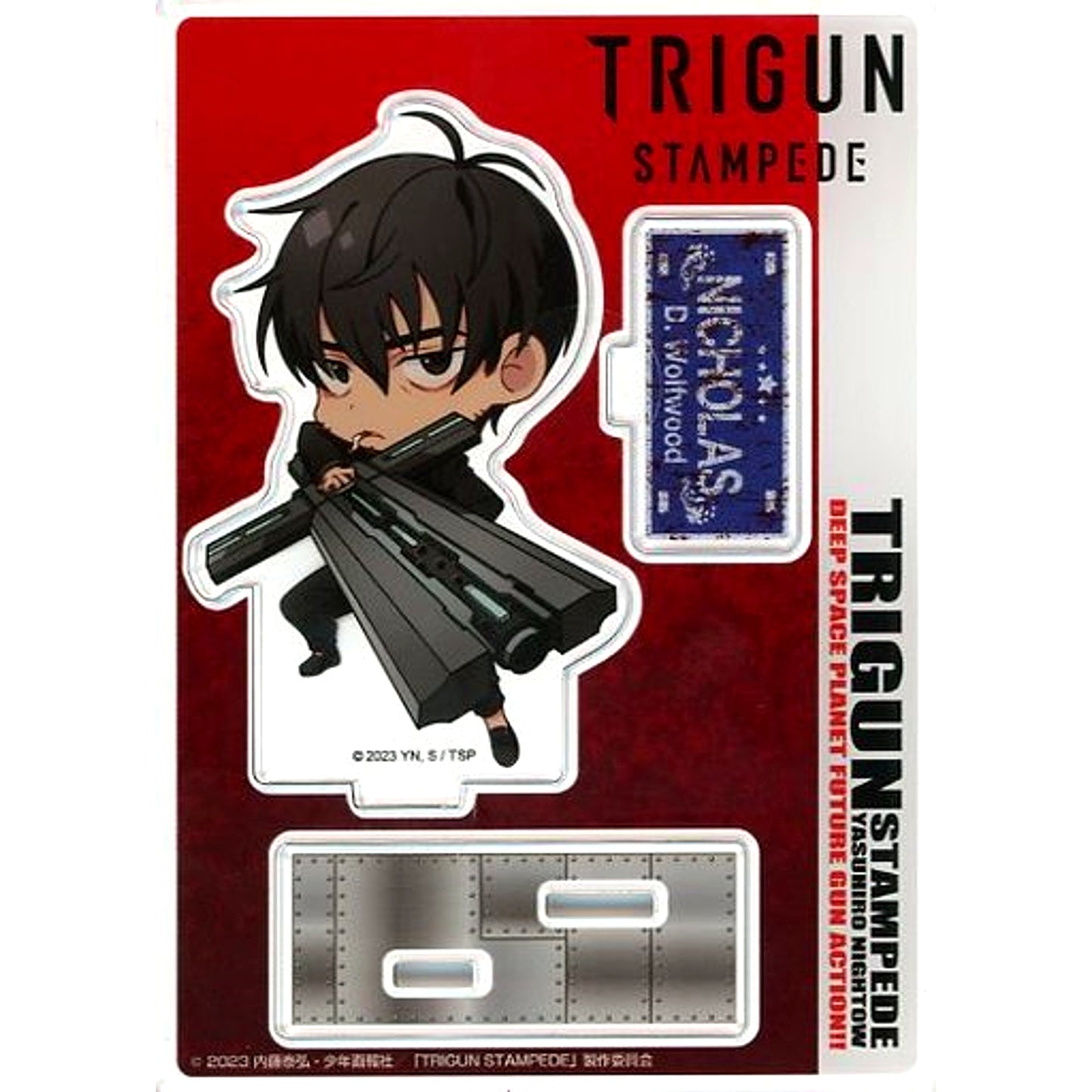 Nicholas D. Wolfwood Mini Character Ver. Trigun Stampede Pop Up Shop in Marui Acrylic Figure Stand [USED]