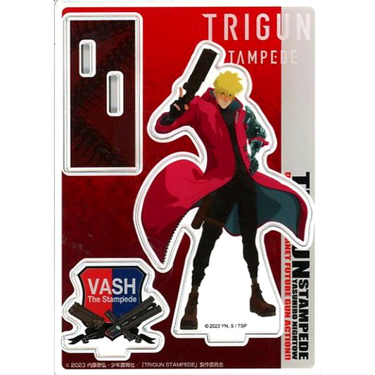 Vash the Stampede Illustration Acrylic Figure Stand TRIGUN STAMPEDE POP UP SHOP in Marui [USED]