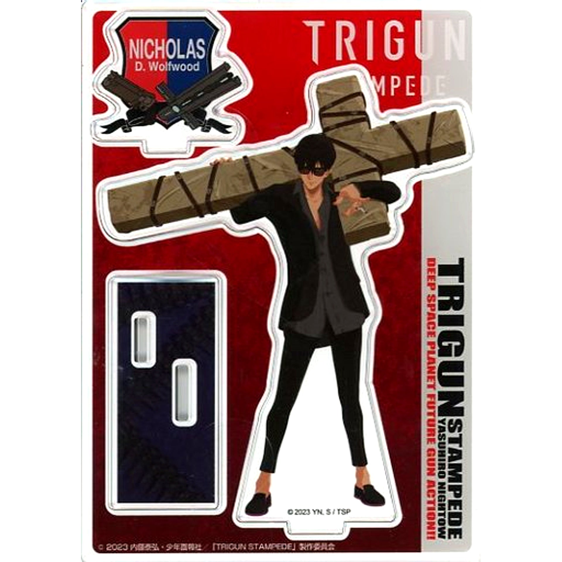 Nicholas D. Wolfwood Illustration TRIGUN STAMPEDE POP UP SHOP in Marui Acrylic Figure Stand [USED]