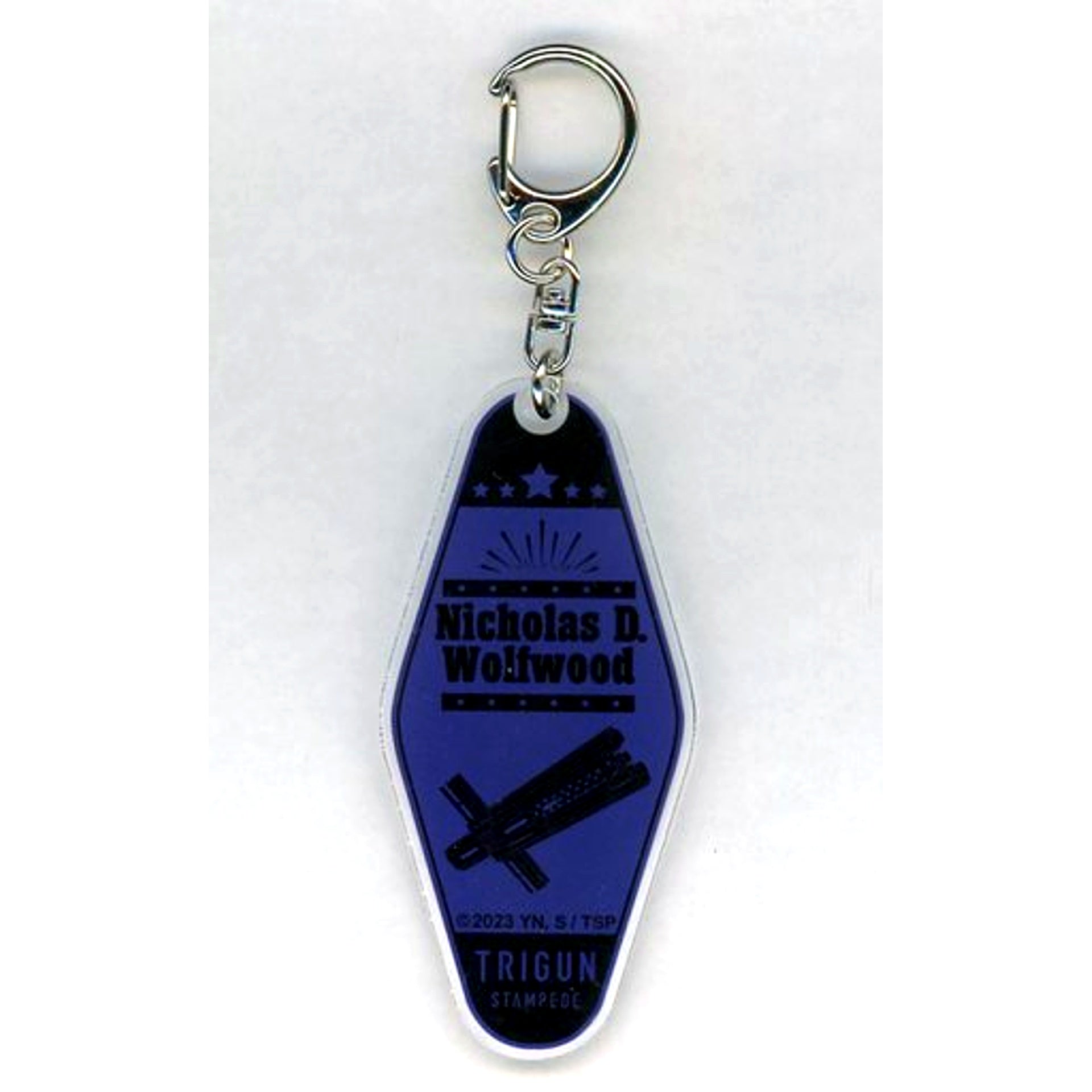 Nicholas D. Wolfwood TRIGUN STAMPEDE Motel Keychain POP UP SHOP in Marui [USED]