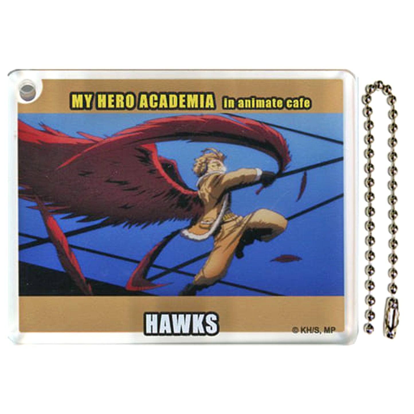 My Hero Academia Hawks CoLotta Trading Acrylic Plate Keychain All-Out War Ver. B animate cafe Limited Acrylic Stands [USED]