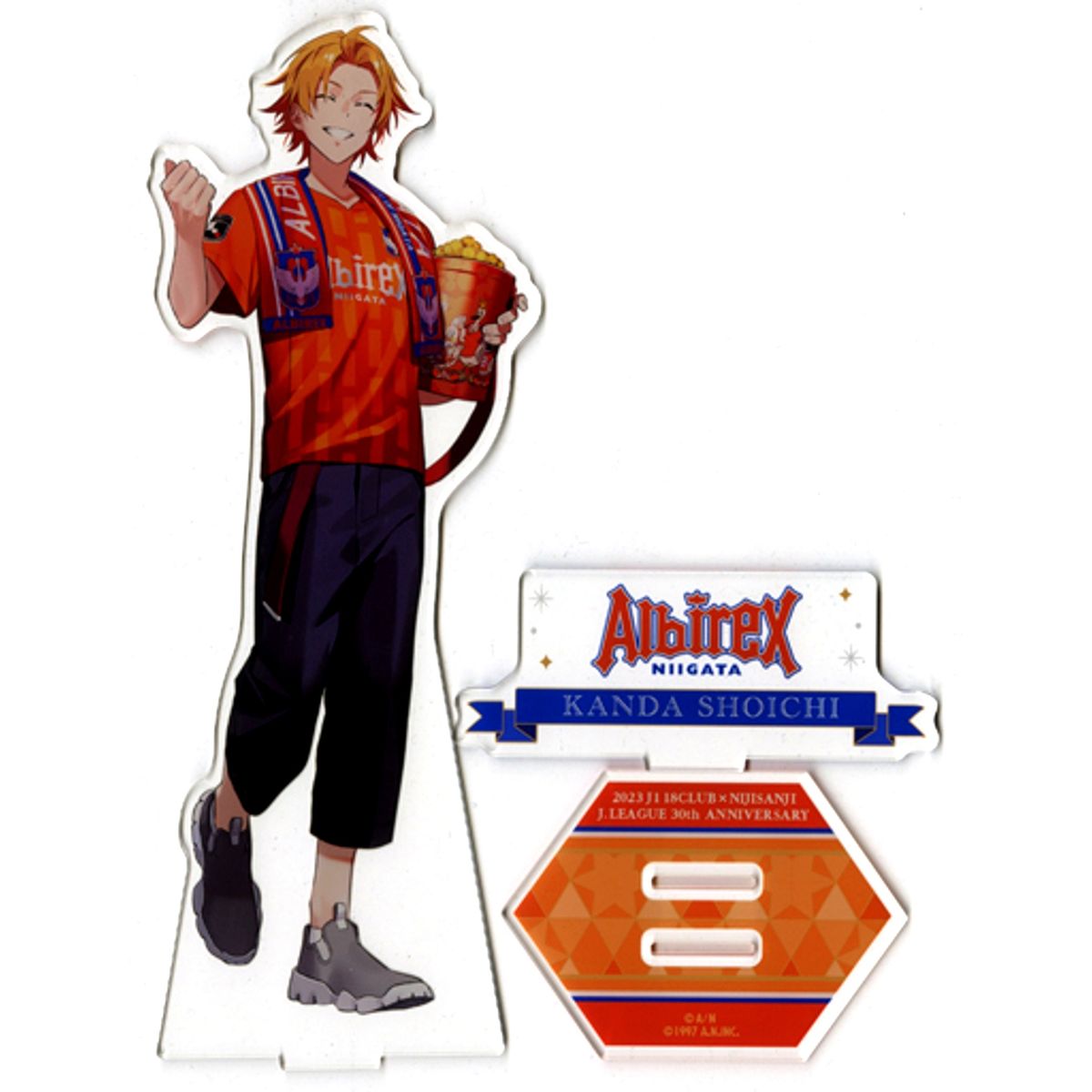 Kanda Shoichi Albirex Niigata Virtual YouTuber Nijisanji BIG Acrylic Stand Rakuten Collection 2023 J1 18 Clubs x Nijisanji B Pattern Lucky Prize [USED]