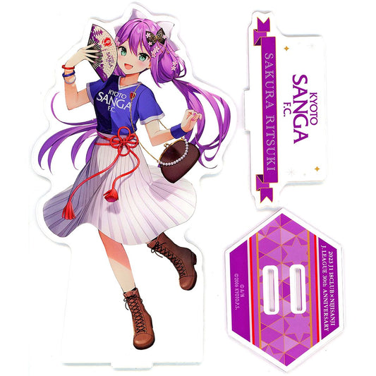 Sakura Ritsuki Kyoto Sanga F.C. Virtual YouTuber Nijisanji BIG Acrylic Stand Rakuten Collection 2023 J1 18 Clubs x Nijisanji B Pattern Lucky Prize [USED]