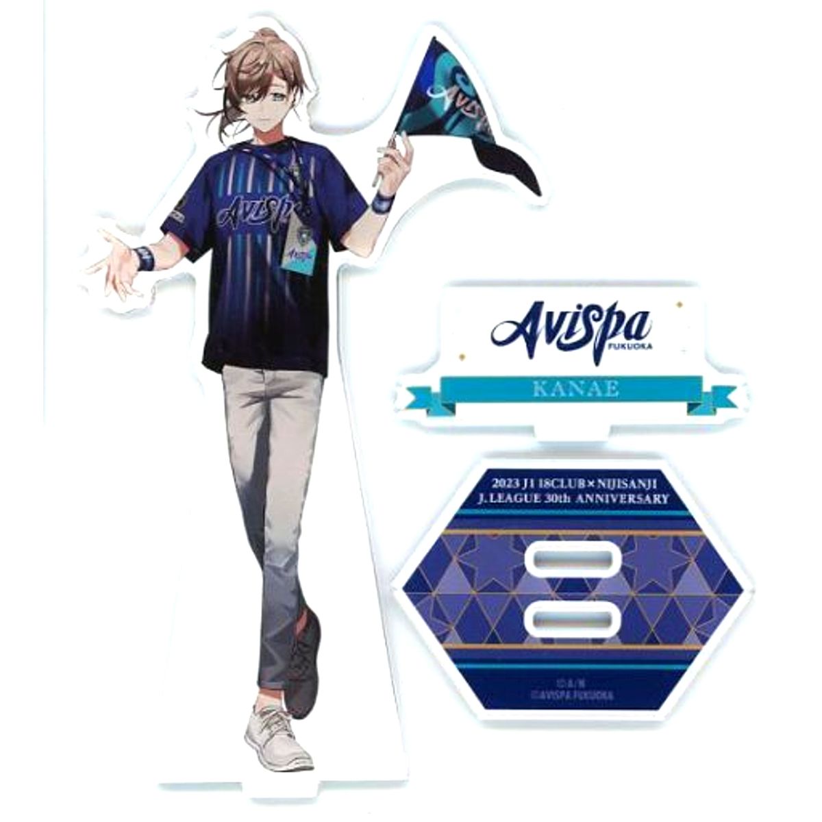 Kanae Avispa Fukuoka Acrylic Stand Rakuten Collection 2023 J1 18 Clubs x Virtual YouTuber Nijisanji Pattern C B-17 Prize [USED]