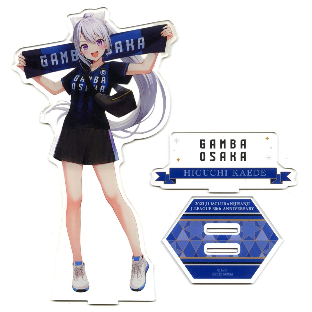Higuchi Kaede Virtual YouTuber Nijisanji Rakuten Collection Big Size Acrylic Stand Gamba Osaka 2023 J1 18 Clubs x Nijisanji C Pattern Lucky Prize [USED]