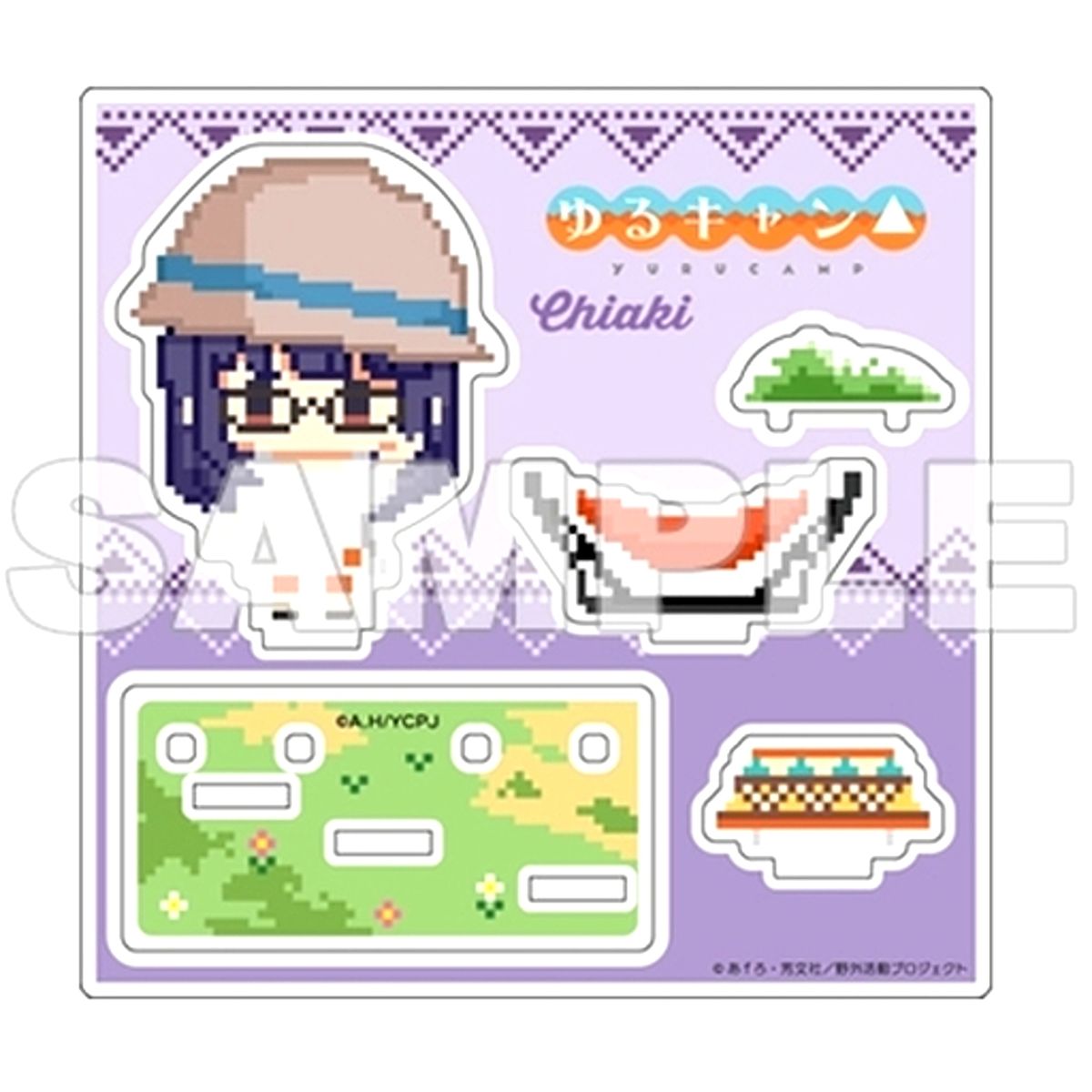 Chiaki Ogaki Dot Illustration Acrylic Diorama Laid-Back Camp [USED]