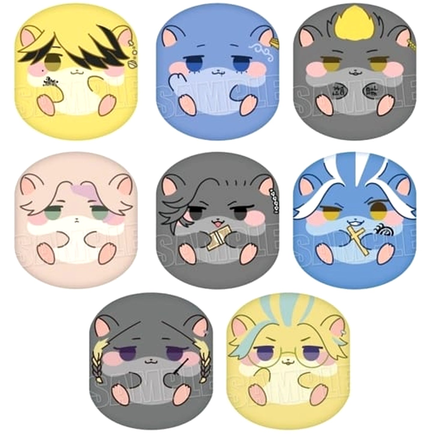 Tokyo Revengers Kazutora Hanemiya & Others Ham Marukotto Part 2 All 8 Types Set Mascot [USED]