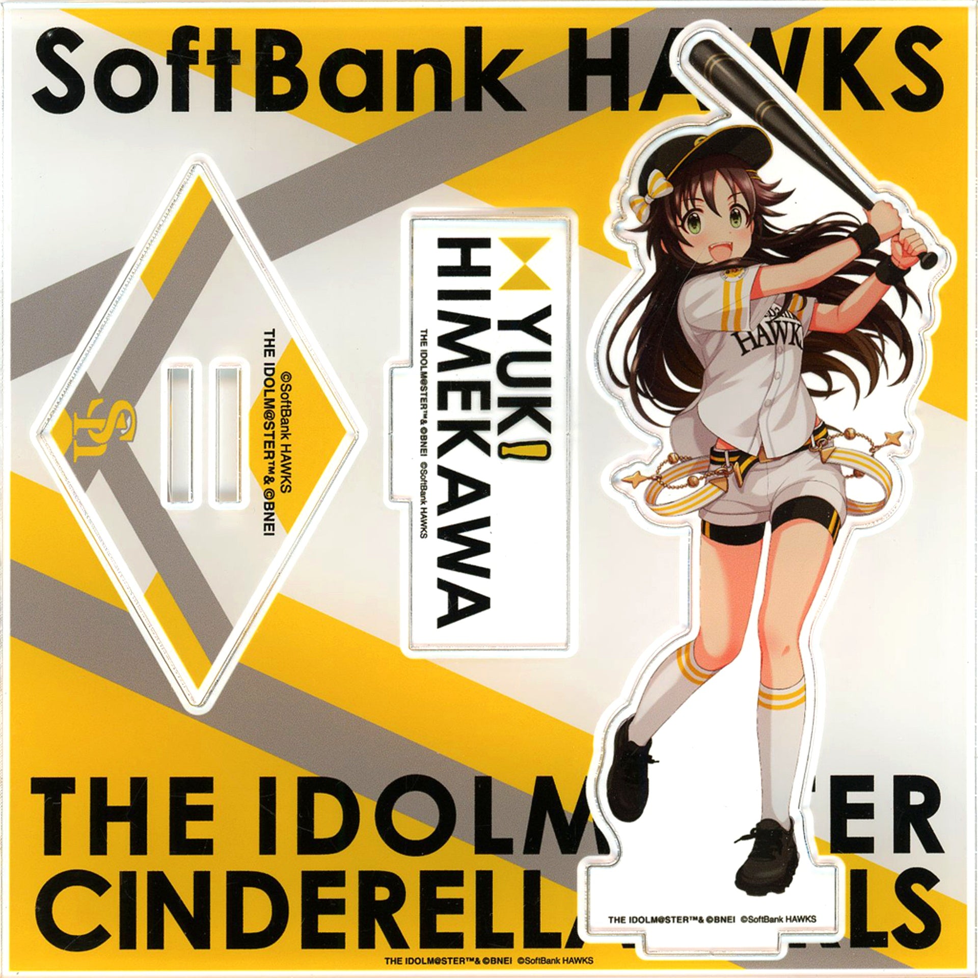 Yuki Himekawa The Idolm@ster Cinderella Girls Acrylic Stand Fukuoka SoftBank HAWKS [USED]