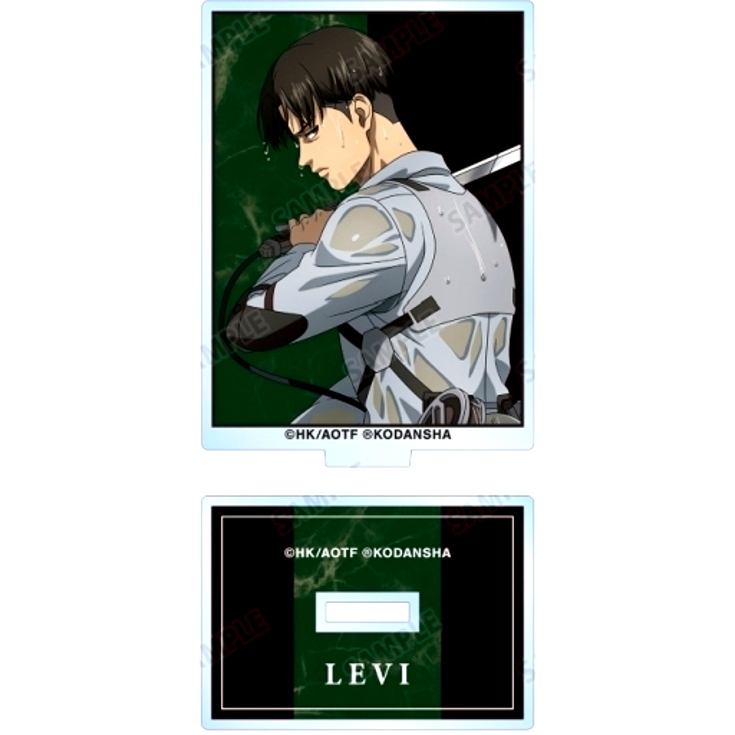 Levi B Attack on Titan Fighting Back Ver. Illustration Trading Acrylic Stand [USED]