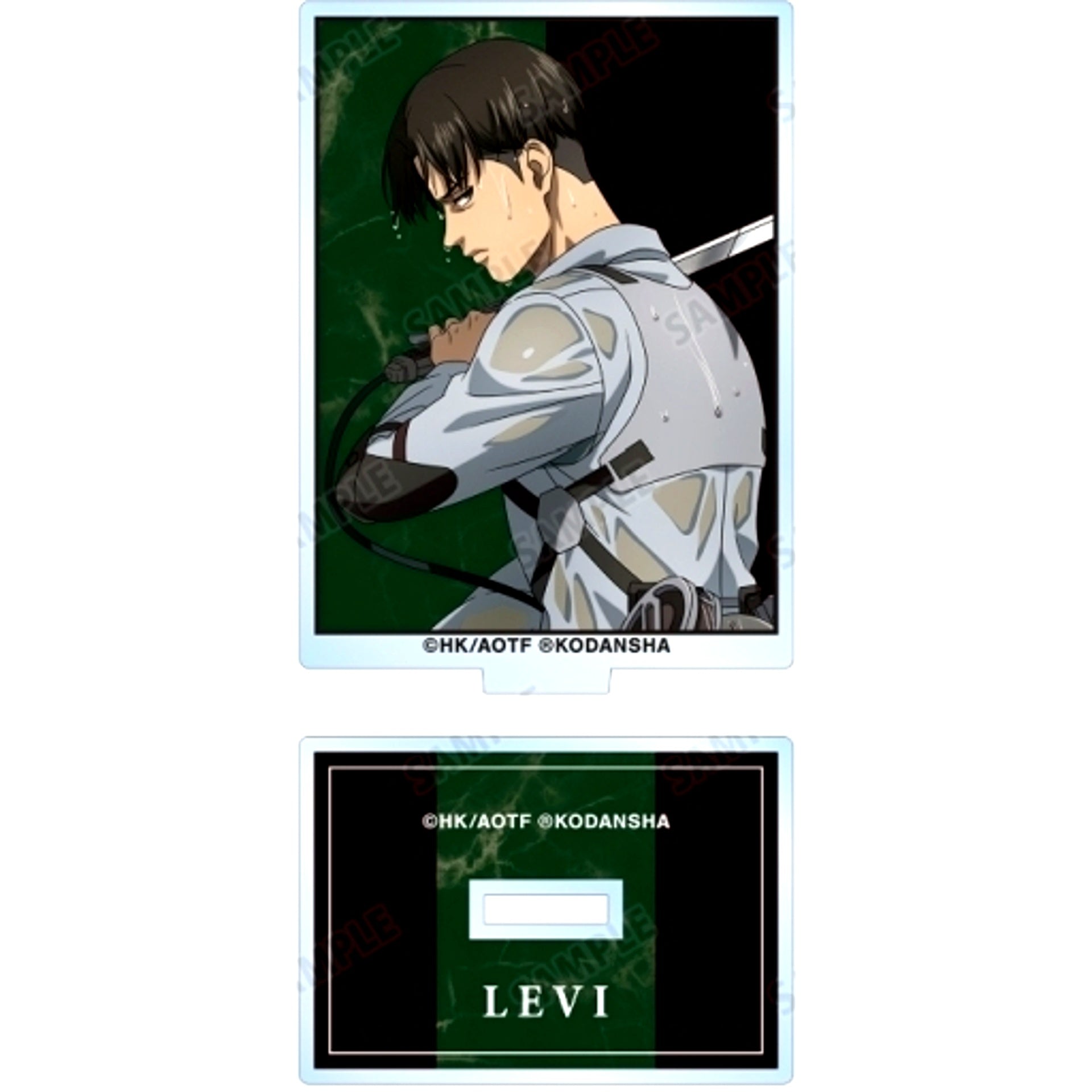Levi B Attack on Titan Fighting Back Ver. Illustration Trading Acrylic Stand [USED]