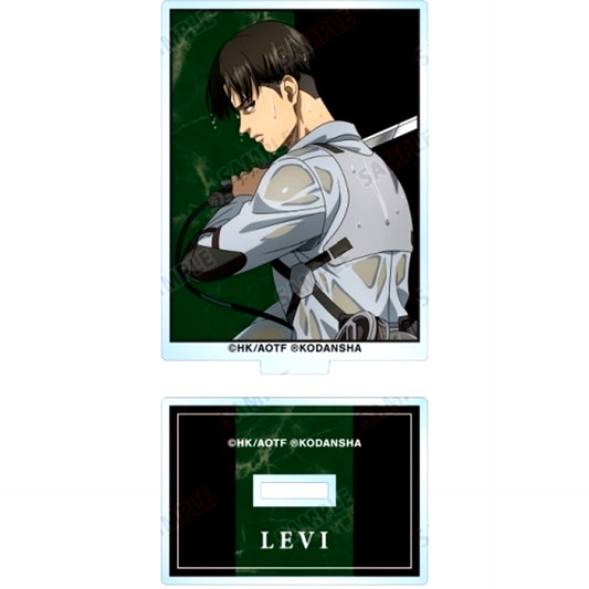 Levi B Attack on Titan Fighting Back Ver. Illustration Trading Acrylic Stand [USED]