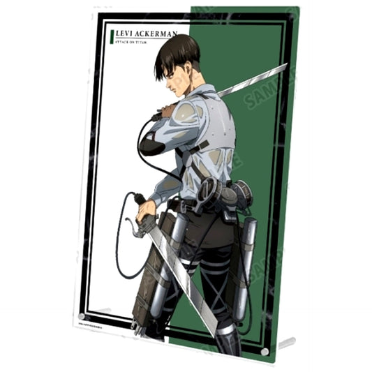 Levi Fighting Back Ver. Illustration A4 Acrylic Panel Attack on Titan [USED]