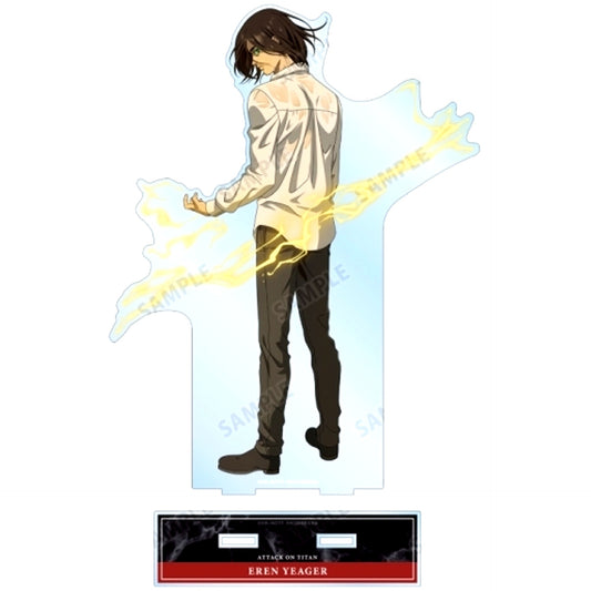 Eren Yeager Attack on Titan Fighting Back Ver. Drawn Illustration Extra Large Acrylic Stand [USED]