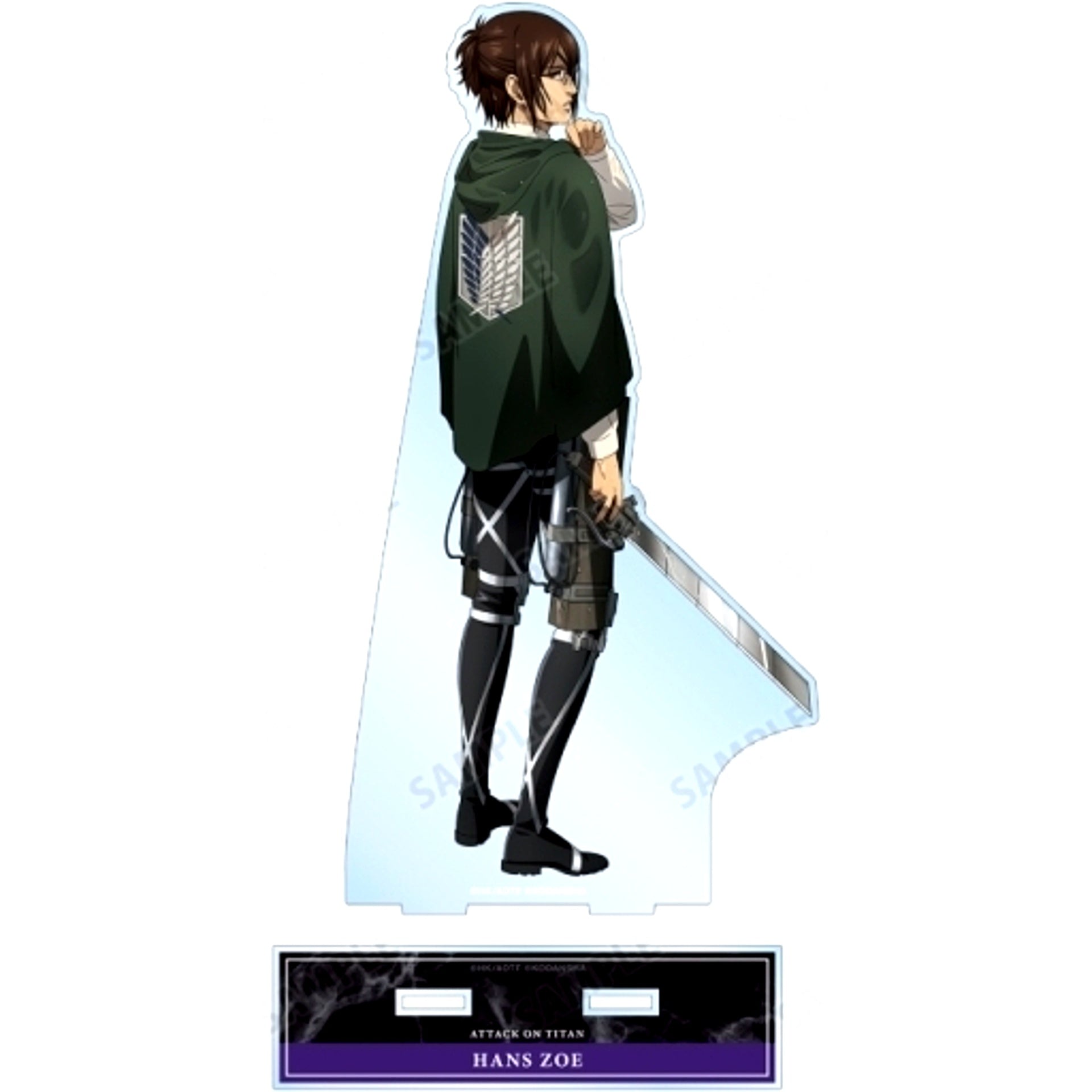 Hange Zoe Fighting Back ver. Attack on Titan Drawn Illustration Extra Large Acrylic Stand [USED]