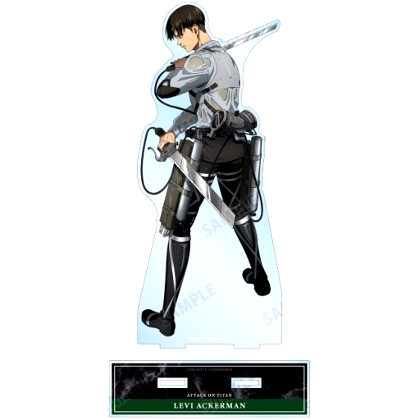 Levi Fighting Back Ver. Attack on Titan Illustration Extra Large Acrylic Stand [USED]