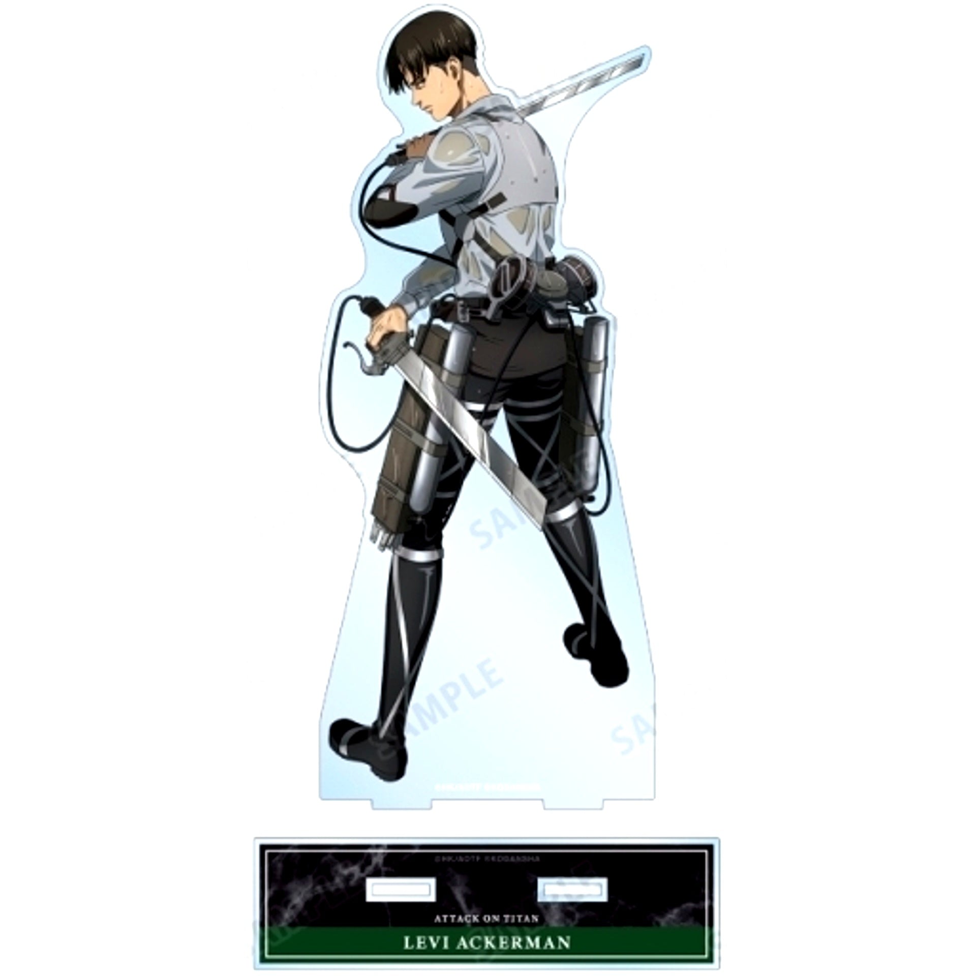 Levi Fighting Back Ver. Attack on Titan Illustration Extra Large Acrylic Stand [USED]