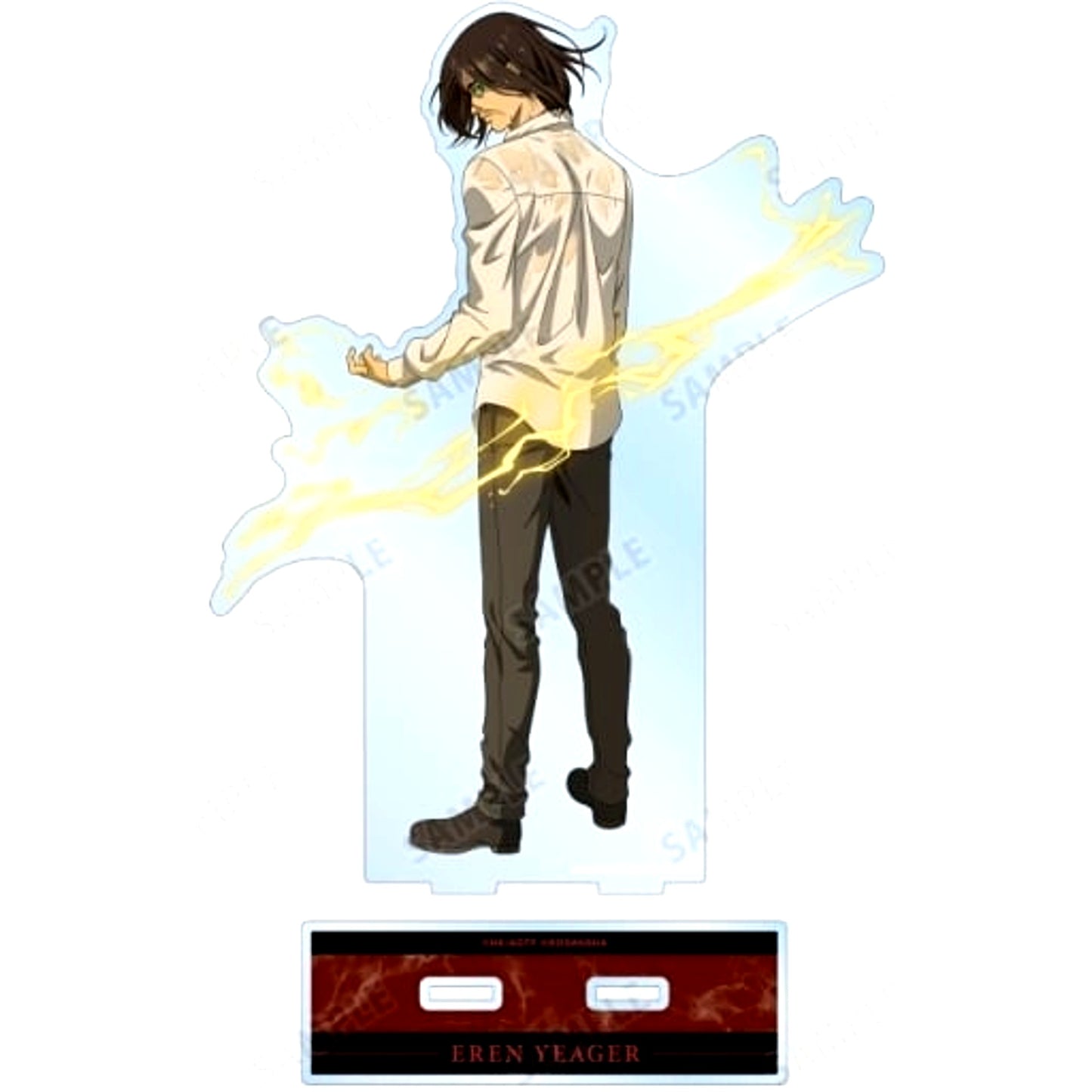 Eren Yeager Fighting Back ver. Attack on Titan Drawn Illustration BIG Acrylic Stand [USED]