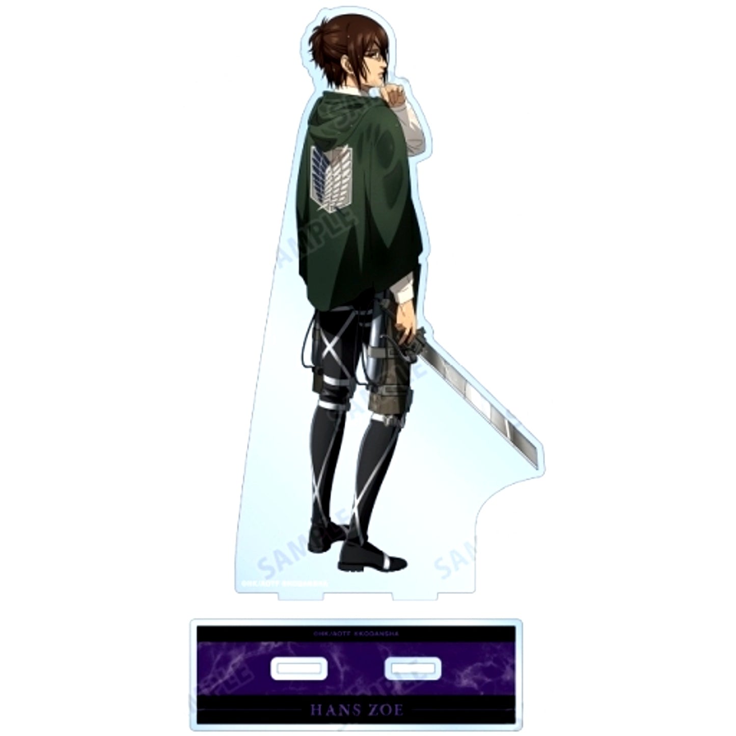Hange Zoe Fighting Back Ver. Attack on Titan Illustration BIG Acrylic Stand [USED]