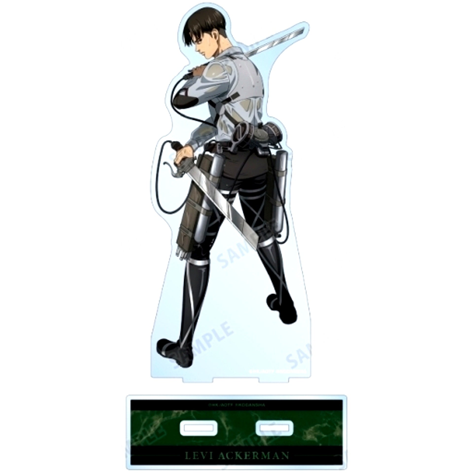 Levi Fighting Back Ver. Attack on Titan Illustration BIG Acrylic Stand [USED]