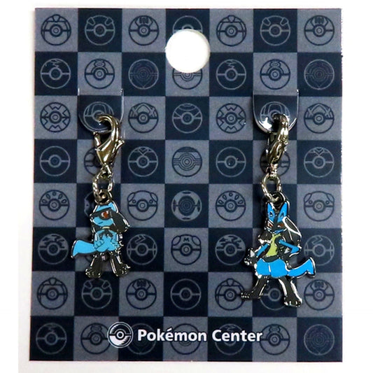 447. Riolu & 448. Lucario National Pokedex Metal Charm Set of 2 Pokemon Center Limited [USED]