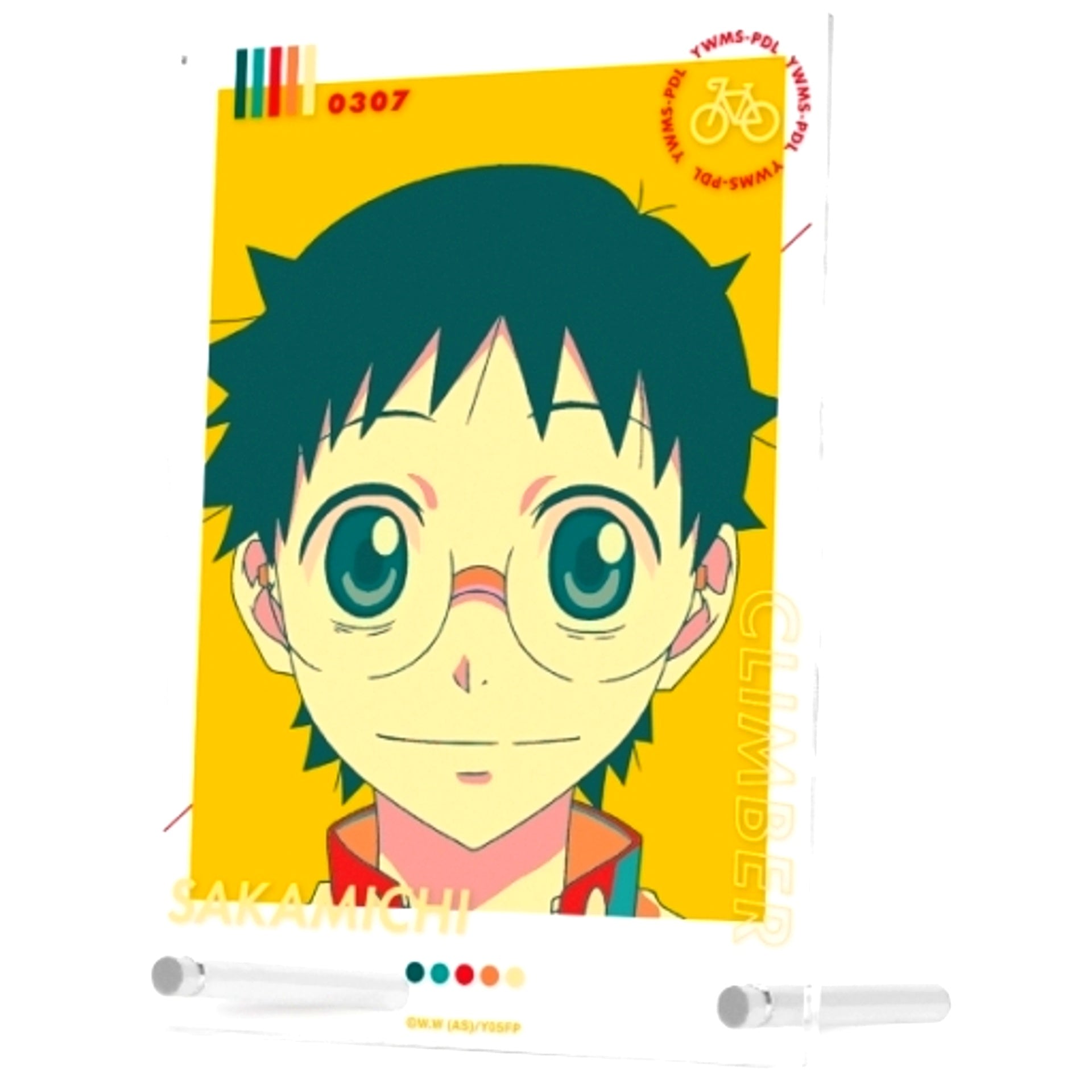 Sakamichi Onoda paleful Double Acrylic Panel Yowamushi Pedal LIMIT BREAK [USED]