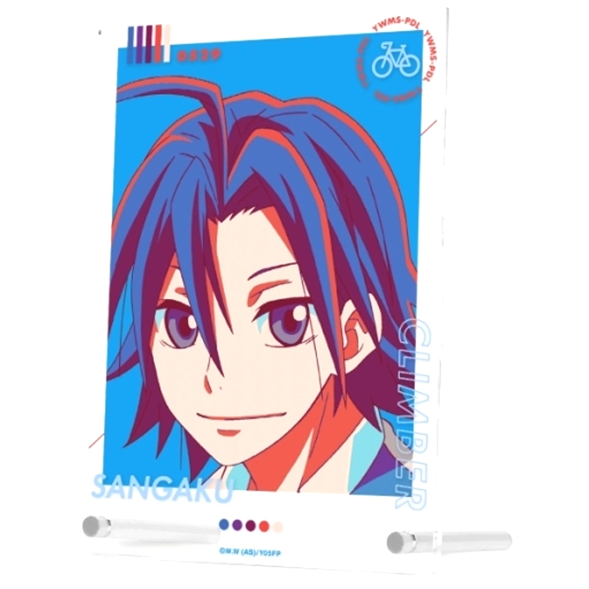Sangaku Manami paleful Double Acrylic Panel Yowamushi Pedal LIMIT BREAK [USED]